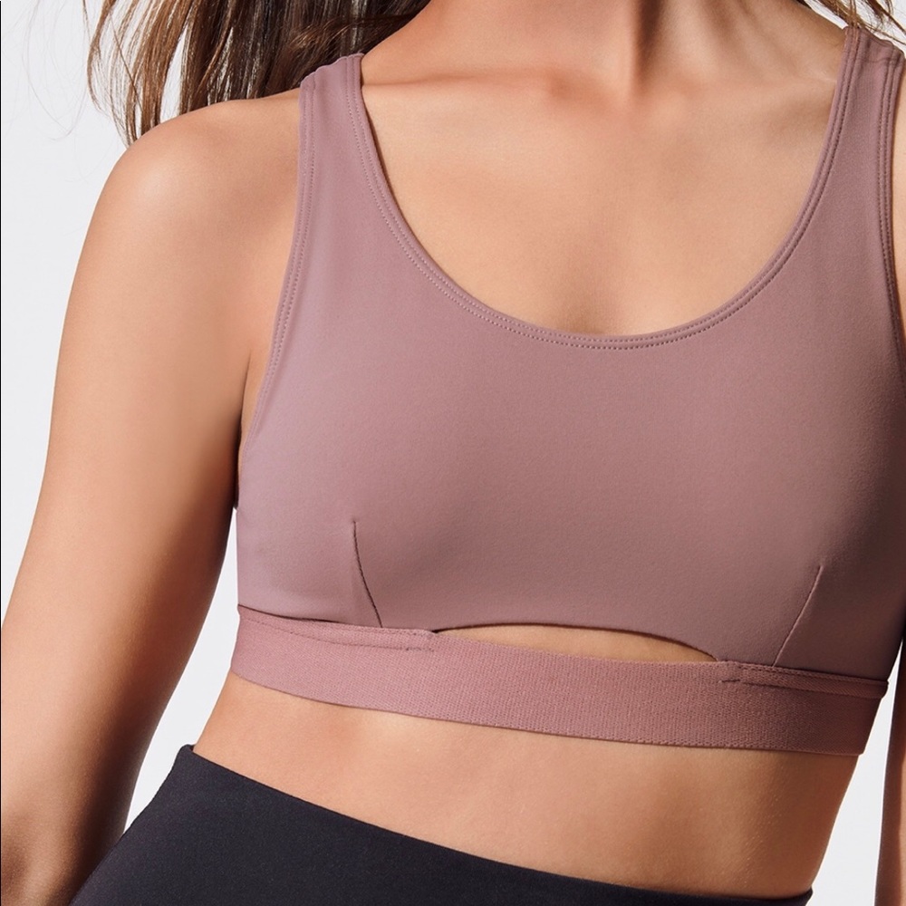 Alo yoga moonlit bra smoky quartz